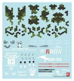 Space POD CRAB03 ER06 Green Space Construction/Industrial Mobile Model Kit -Children Toy Store ER06