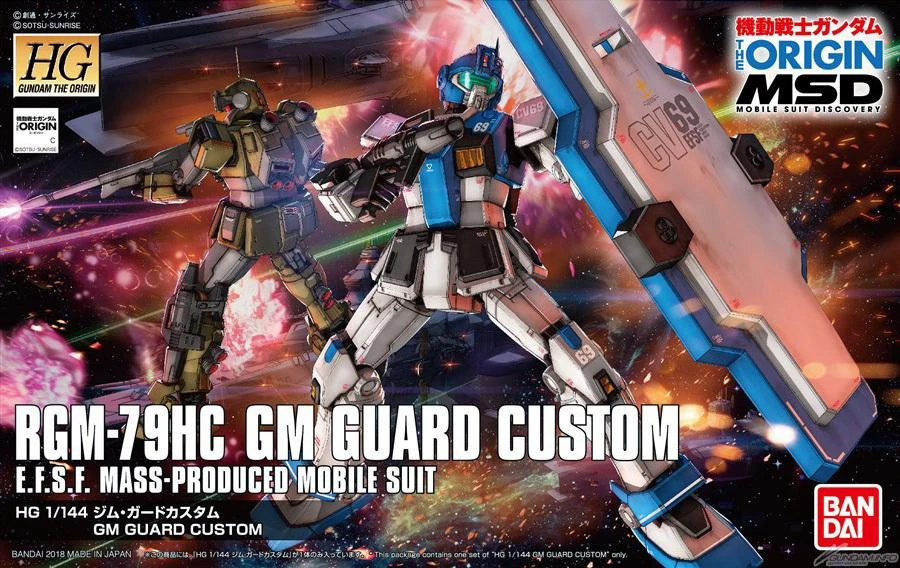 Bandai HG-The Origin 1/144 #22 RGM-79HC GM Guard Custom 4 Bandai HG-The Origin 1/144 #22 RGM-79HC GM Guard Custom - Image 2