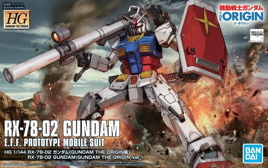 Bandai HG-The Origin 1/144 #026 RX-78-2 Gundam (Gundam The Origin Ver.) 4 Bandai HG-The Origin 1/144 #026 RX-78-2 Gundam (Gundam The Origin Ver.) - Image 2