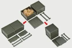 TomyTec Little Armory 1/12 LD021 Military Hard Case B2 -Children Toy Store tmt30001 2