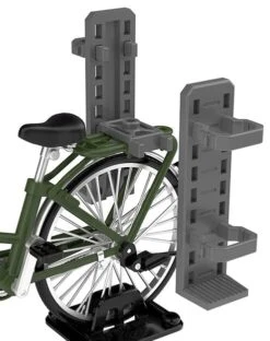 TomyTec Little Armory 1/12 LM007 Commuting Bicycle Defense School Olive Drab -Children Toy Store tmt31217 2