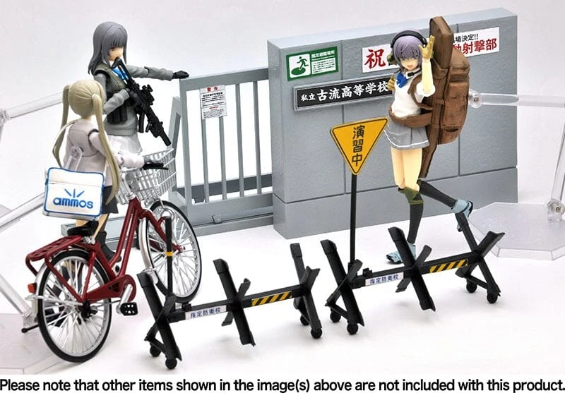 TomyTec Little Armory 1/12 LD029 Concrete Defense School School Gate 11 TomyTec Little Armory 1/12 LD029 Concrete Defense School School Gate - Image 9