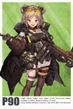 TomyTec Little Armory 1/12 LADF18 Dolls Frontline P90 Type Carbine 16 TomyTec Little Armory 1/12 LADF18 Dolls Frontline P90 Type Carbine -Children Toy Store tmt31710 6